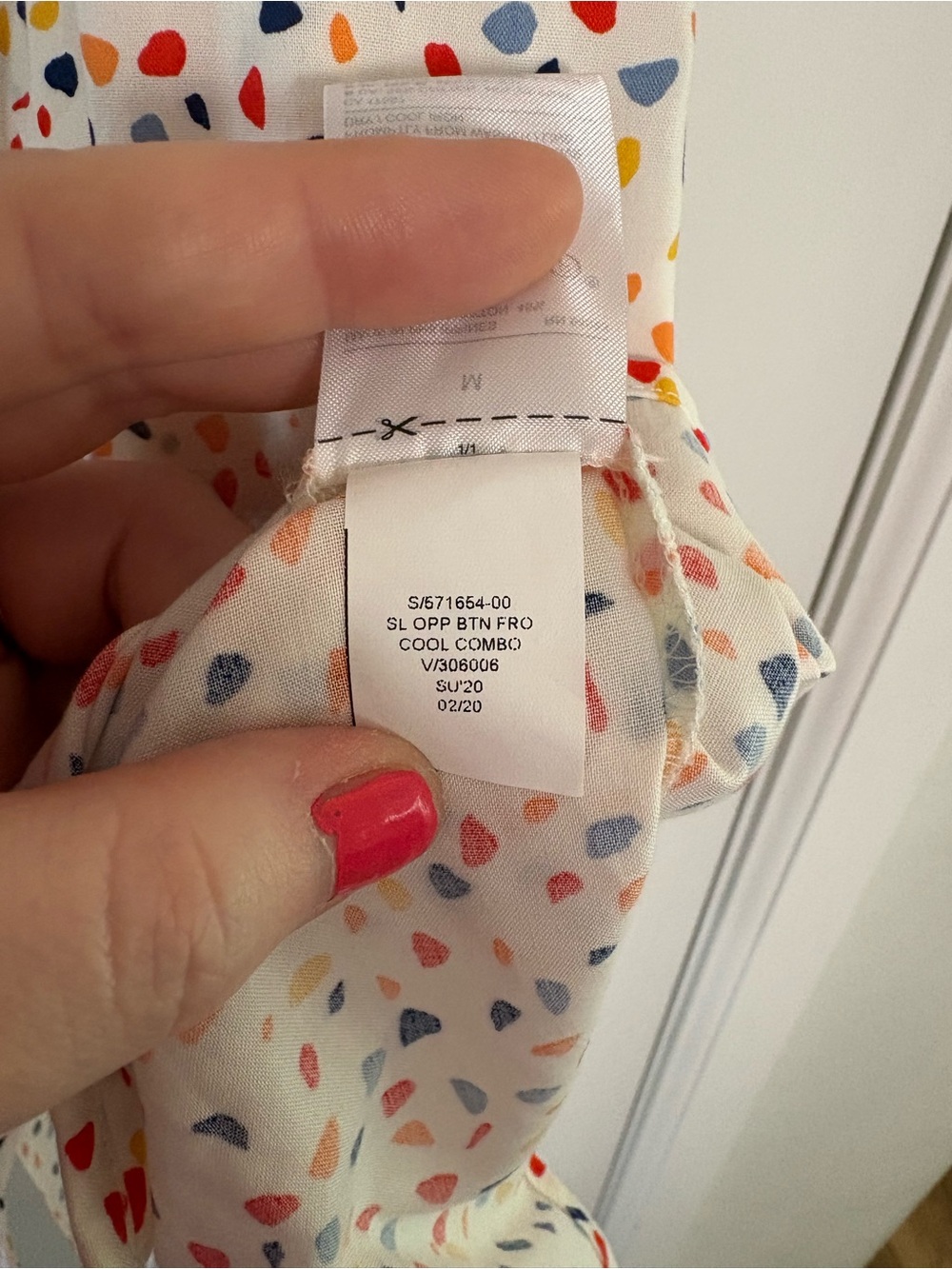 NWT Banana Republic White Multicolor Confetti Button-Front Spring Sun Dress - Picture 5 of 7
